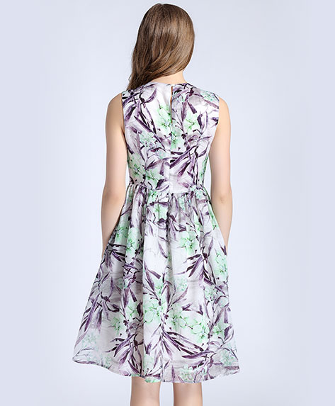 Clothing - Floral printed organza dress
