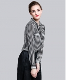 Stripe Silk crepe de chine shirt
