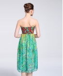 Printed silk chiffon  dress