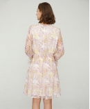Paisley print silk-chiffon dress